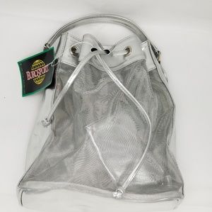 EUROSPORT Y2K Eurofashion Silver Mesh Front bag